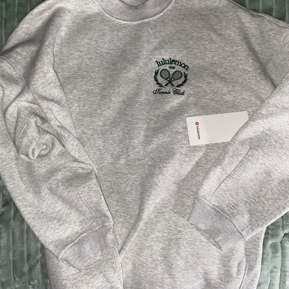 Lululemon Athletica Light Gray Tennis Club Sweatshirt - Picture 5 of 5